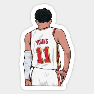 Trae Young Back-To Sticker